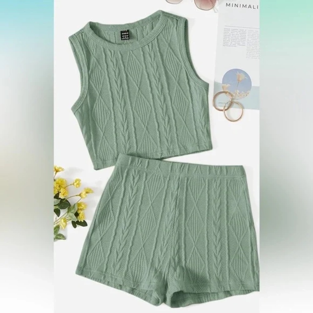 Shein Maternity Tank Top and Shorts Set